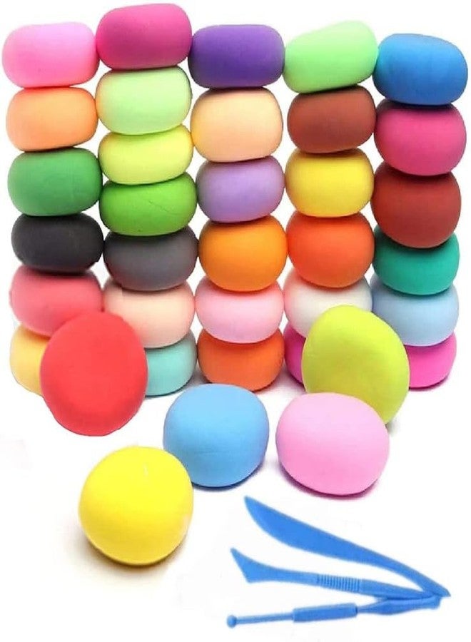 Eclet (Pack of 12) Air Dry Clay, Colorful Children Soft Clay, Creative Art Crafts, Gifts for Kids-Multi Color. Non-Toxic Modeling Magic Fluffy Foam Bouncing Clay Putty Kit for Kids with Tools .45 - Image 1